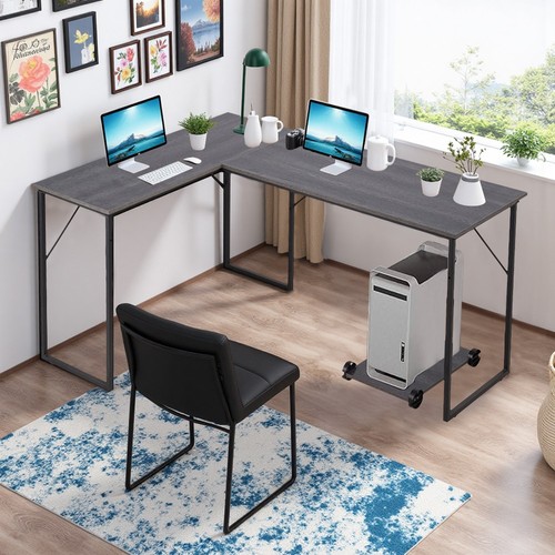 Shaped office desk bench - office,