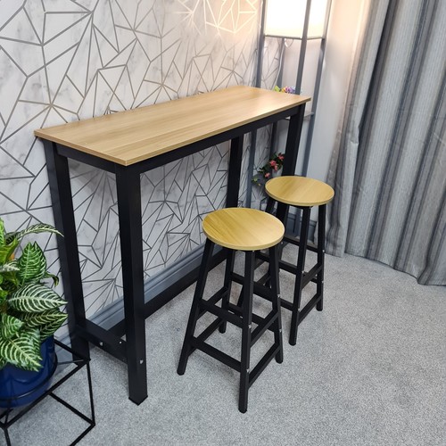 Breakfast bar table and stools - bar,