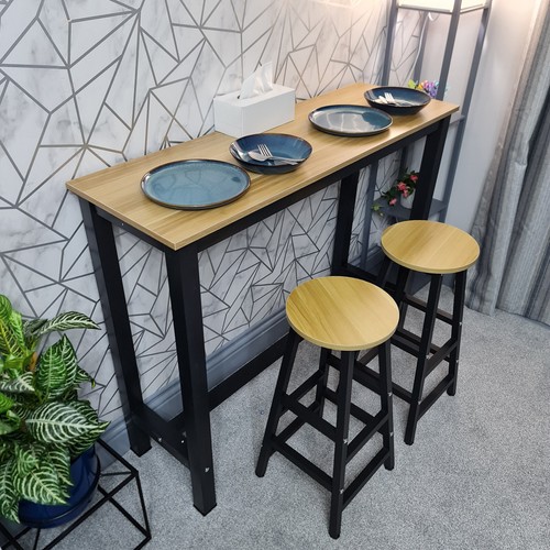 Bar table 2 stools set - 🍷,