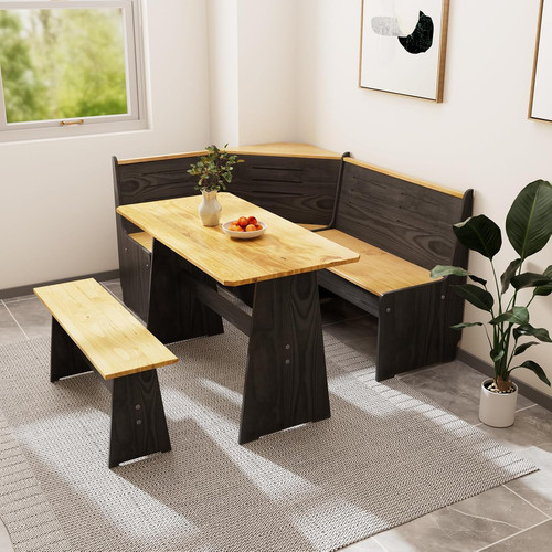 Kitchen nook corner bench - kitchen,