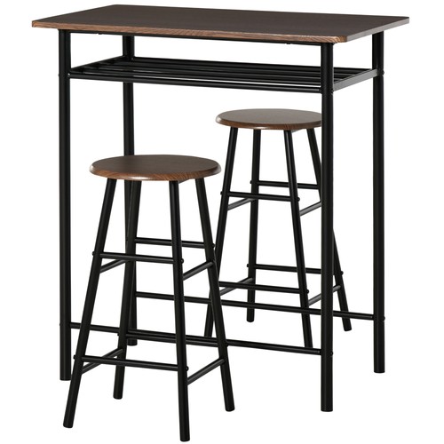 Homcom piece dining set - homcom, 3-piece