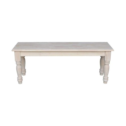 Unfinished bench eco friendly - unfinished, eco-friendly